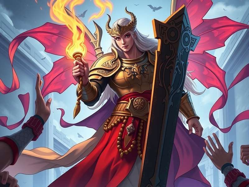 Anise Holy Paladin Main Character in Sacred Armor